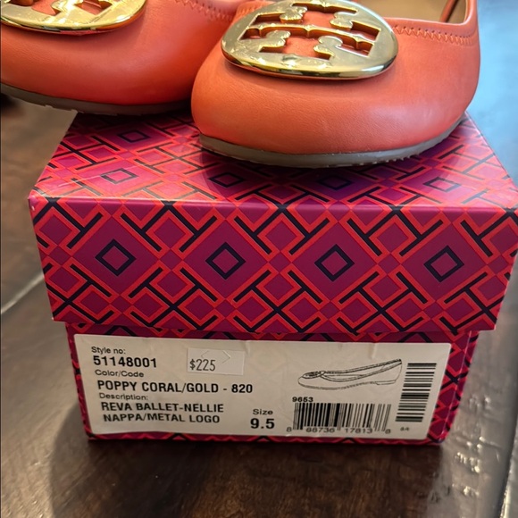 Tory Burch Women's coral Reva Ballet Flats - Picture 3 of 6